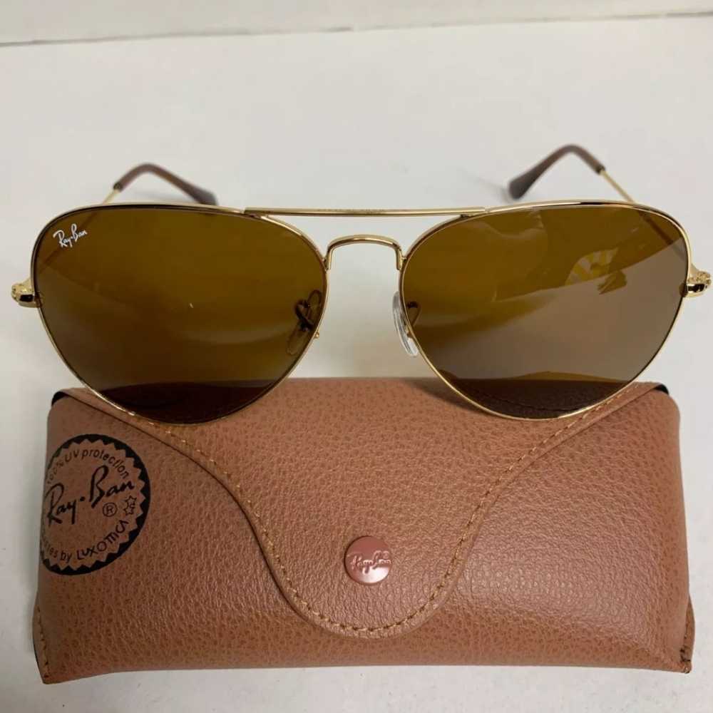 Sale💫 Ray Ban Classic Gold Gradient Brown Aviators - Picture 4 of 5